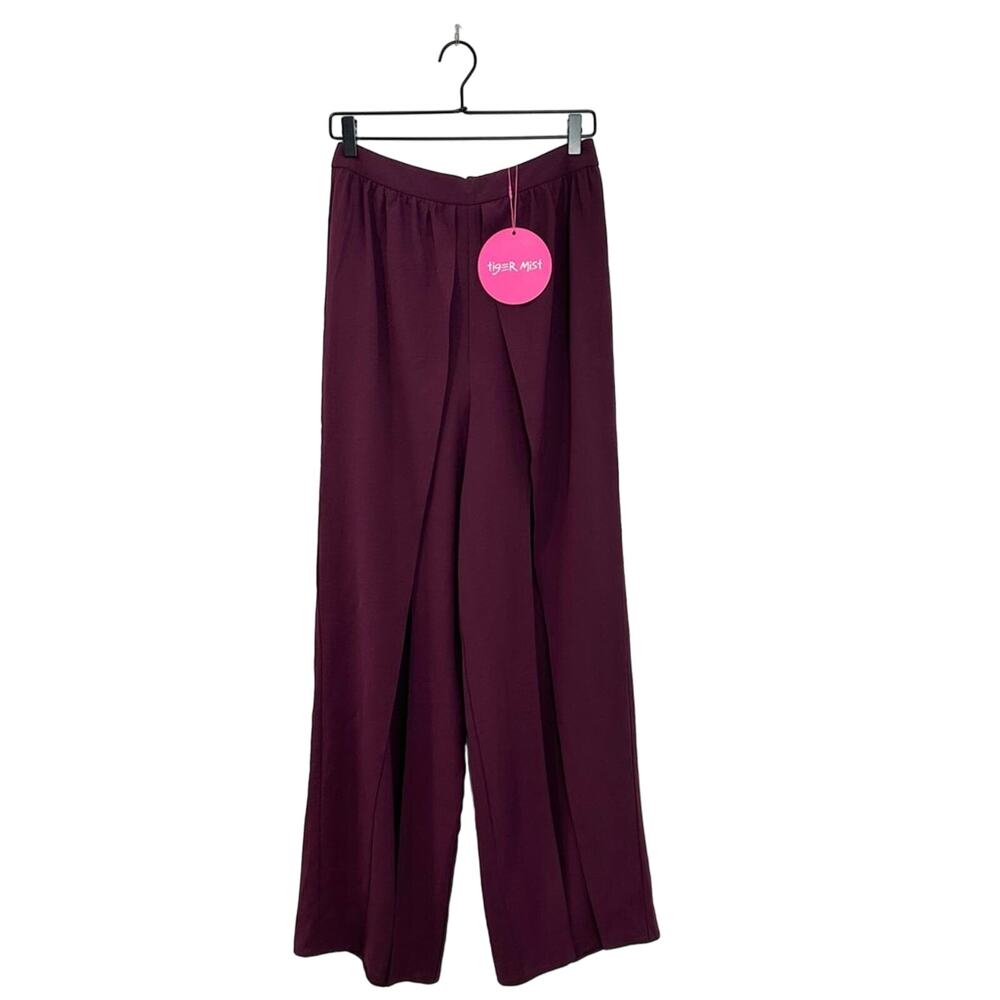Tiger Mist Lilo Pant in Plum Split Wide Leg NWT Size medium